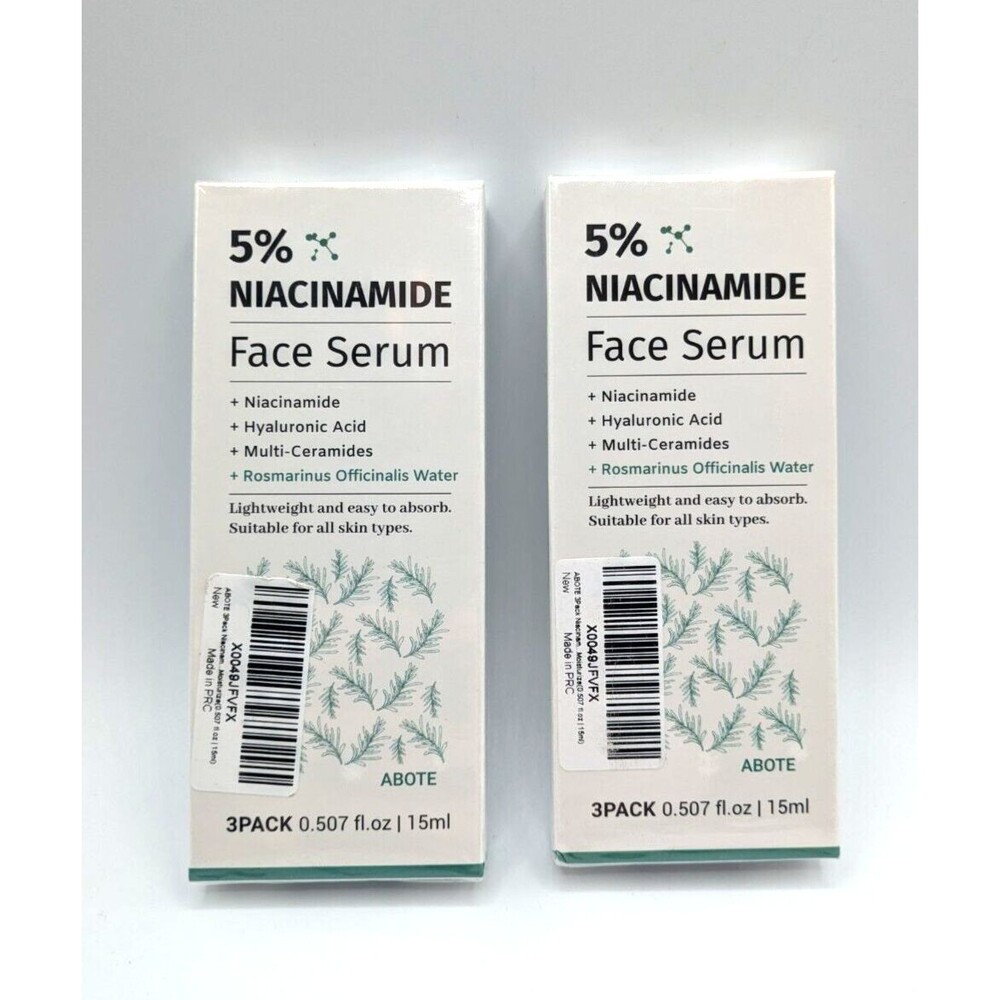 2 Boxes- 5% Niacinamide Serum with 4% Rosemary Extracts - Deep Hydration Skin- 6